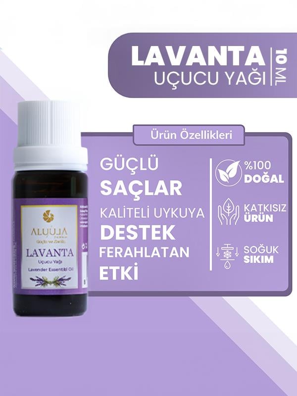 %100 Saf Lavanta Uçucu Yağı 10 Ml