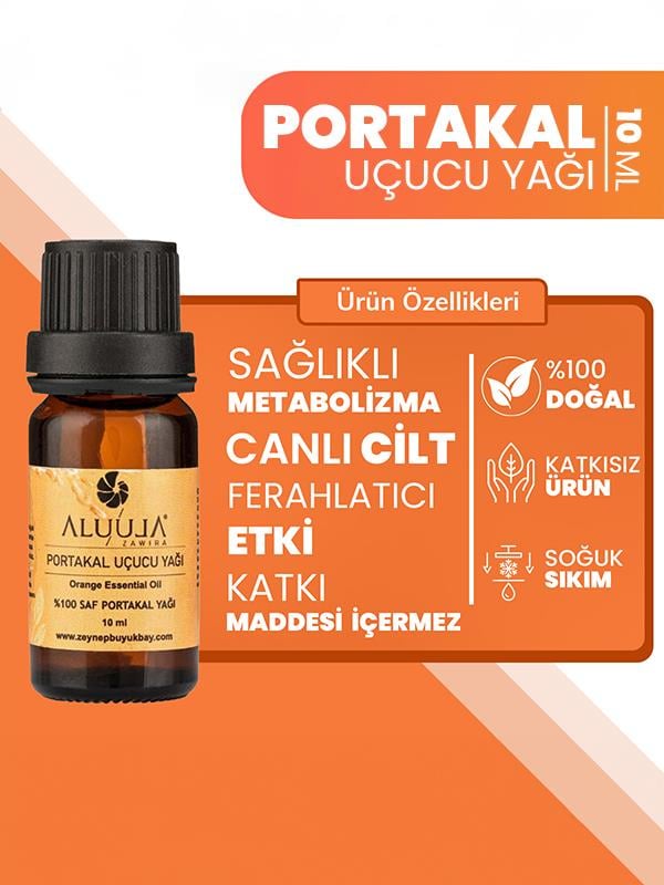 %100 Saf Portakal Uçucu Yağı 10 Ml