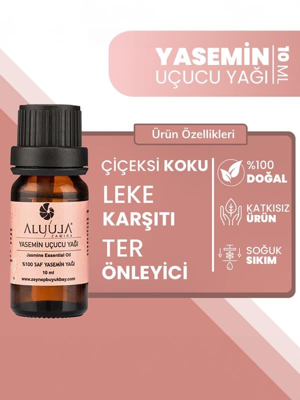 %100 Saf Yasemin Uçucu Yağı 10 Ml
