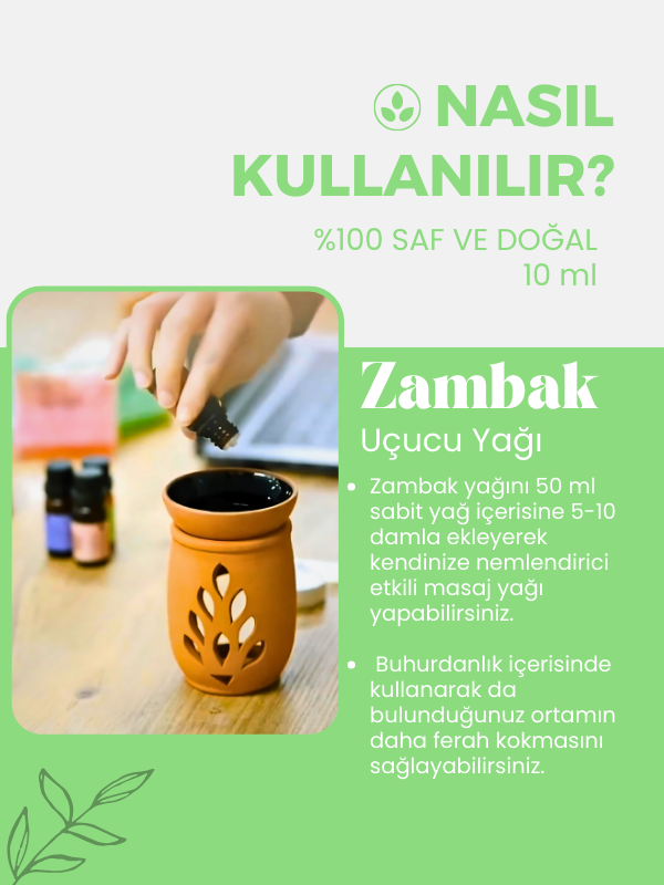 %100 Saf Zambak Uçucu Yağı 10 Ml
