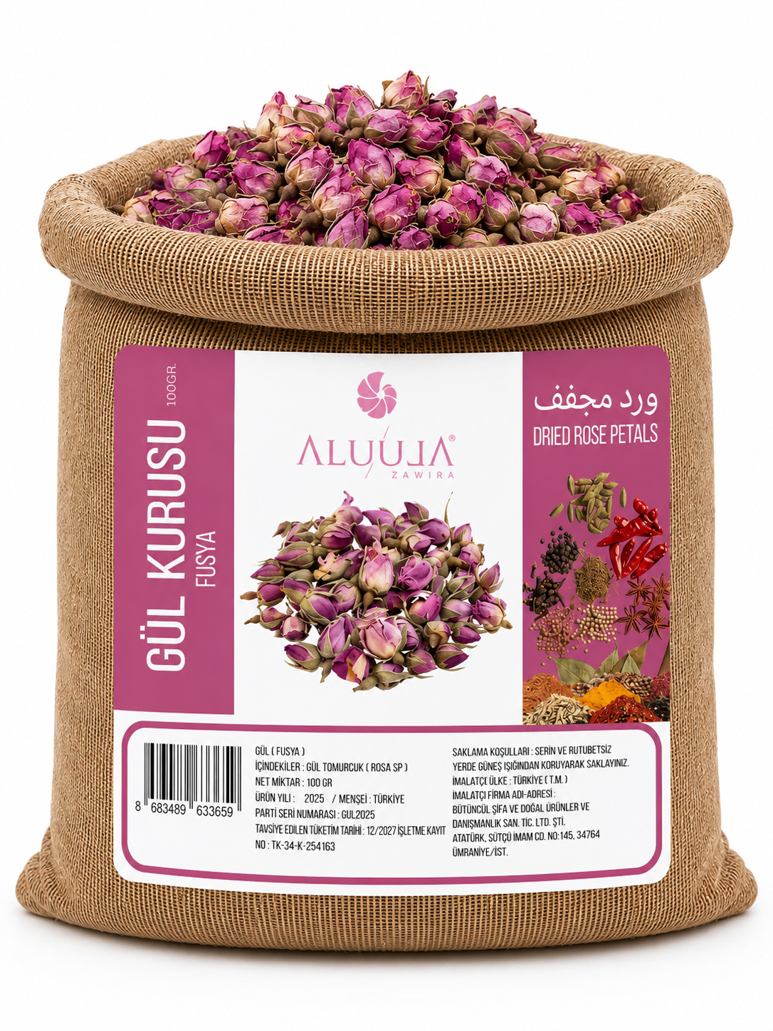 Gül Kurusu - Pembe 1 Kg