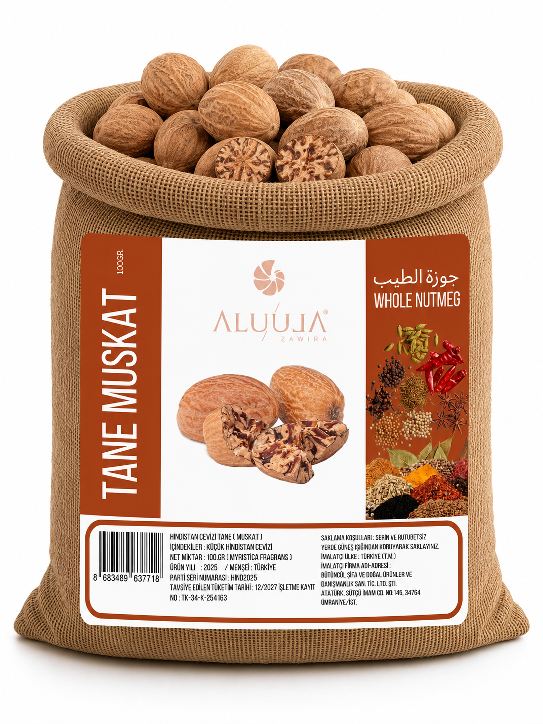 Tane Muskat 1 Kg