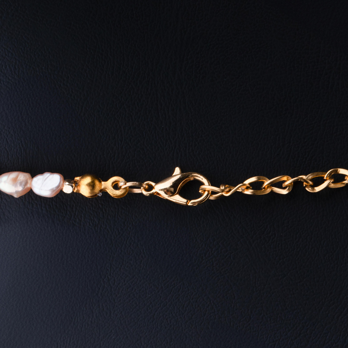 Altın Kanatlar Ametist ve İnci Doğal Taş Kolye