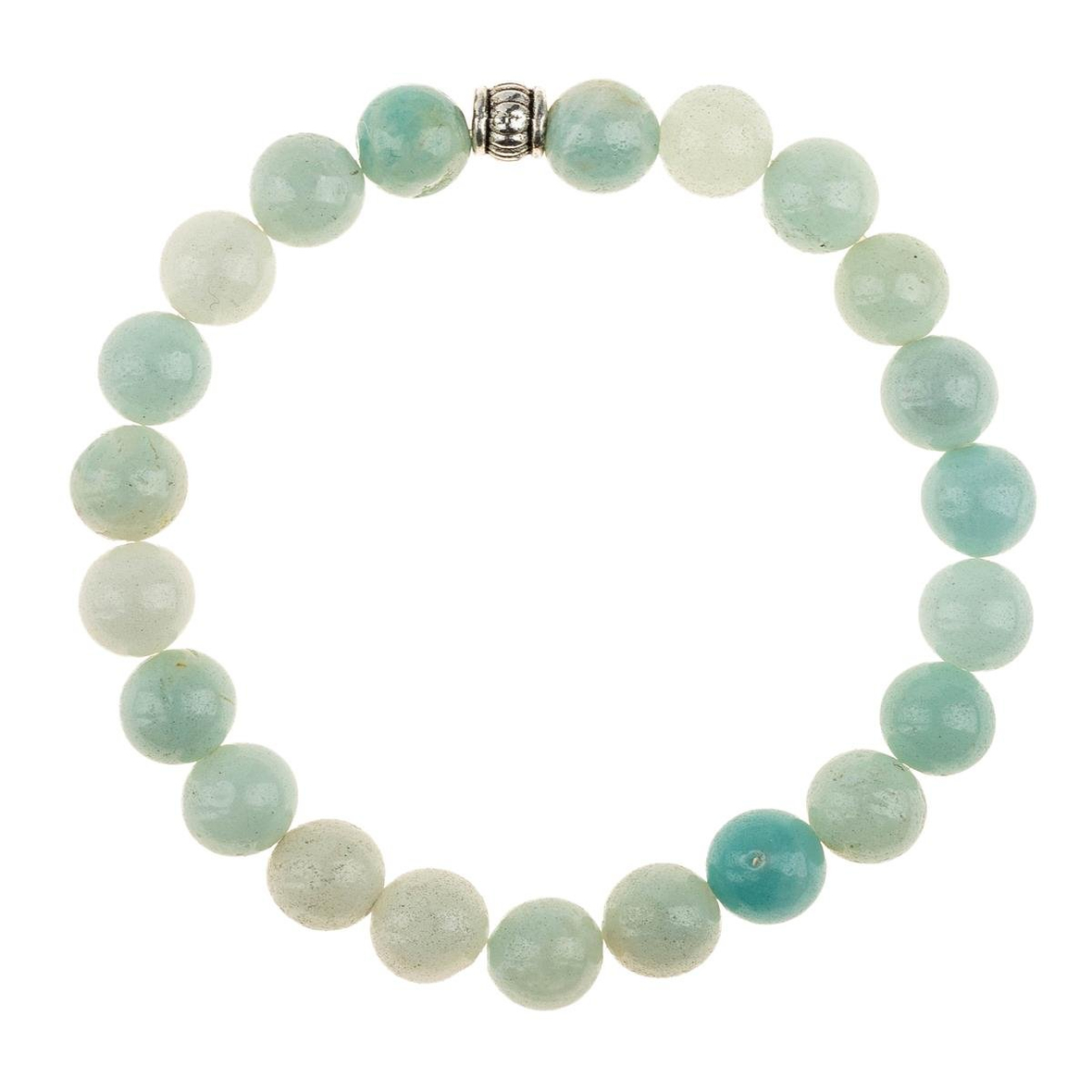 Amazonit Doğal Taş Bileklik (8mm Küre Kesim)
