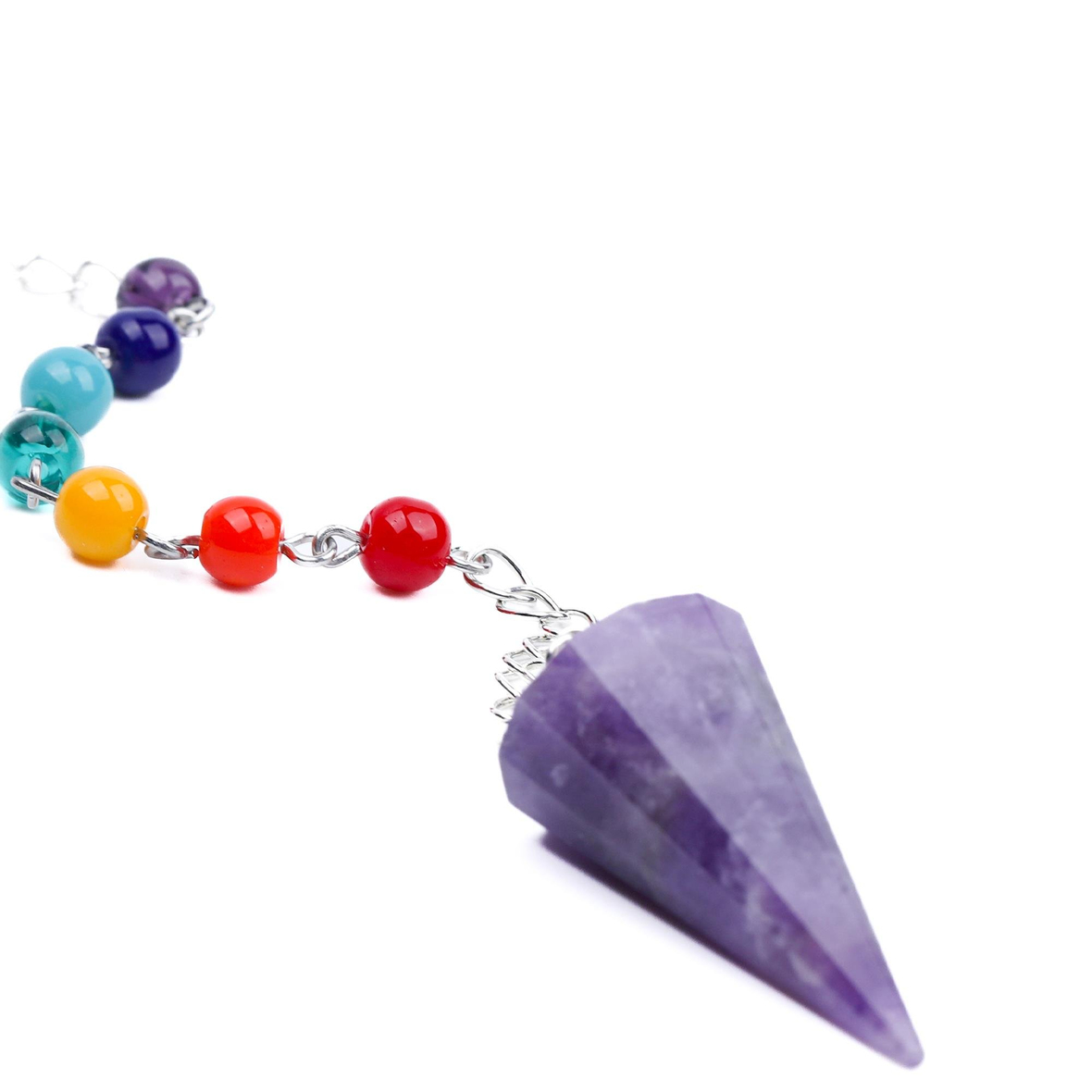 Ametist Doğal Taş Çakra Pandül Büyük