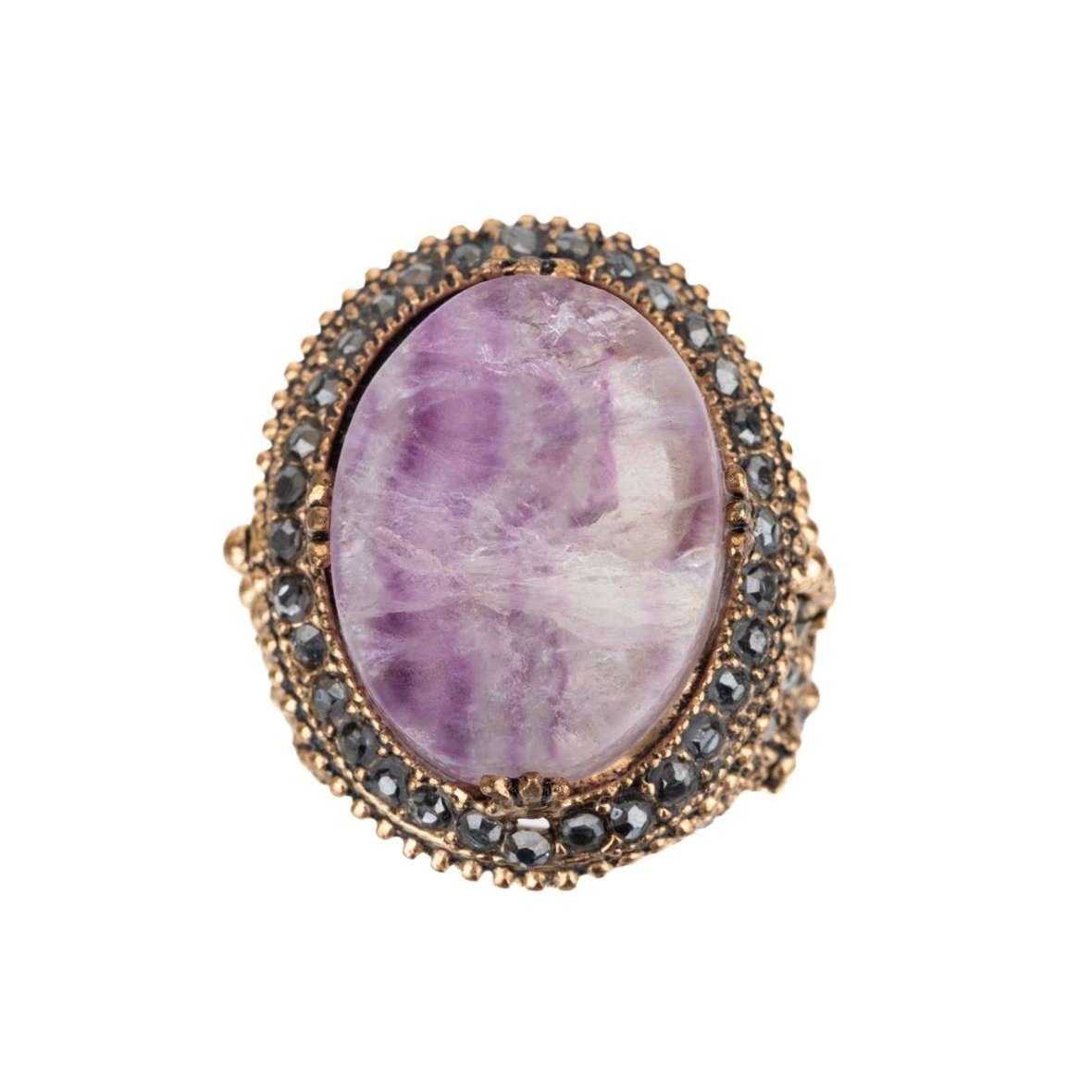 Ametist Doğal Taş Yüzük (Ayarlanabilir)