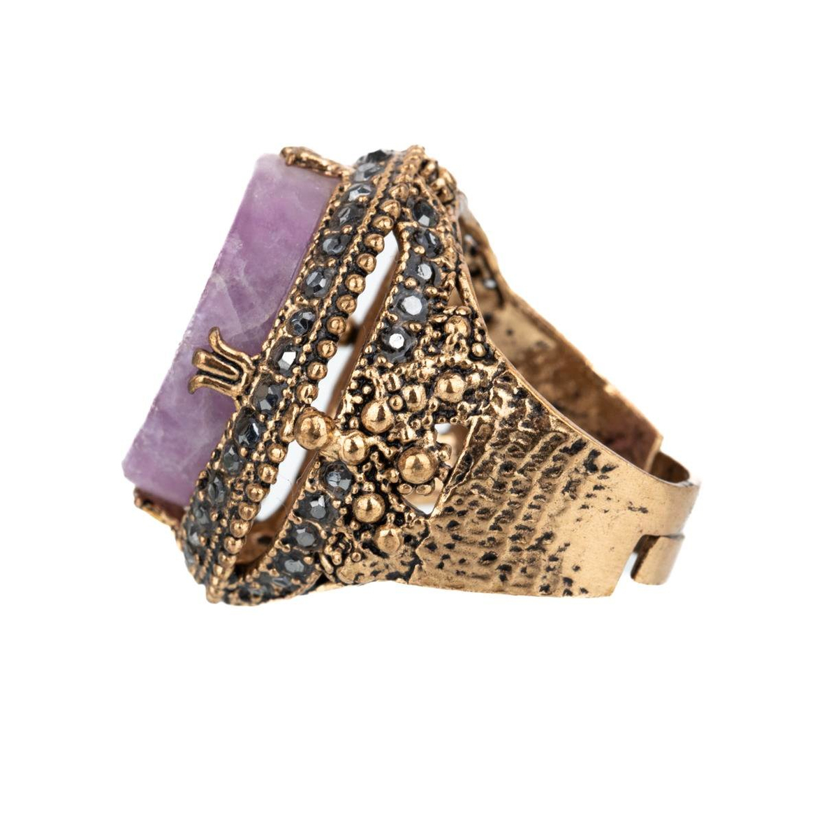 Ametist Doğal Taş Yüzük (Ayarlanabilir)