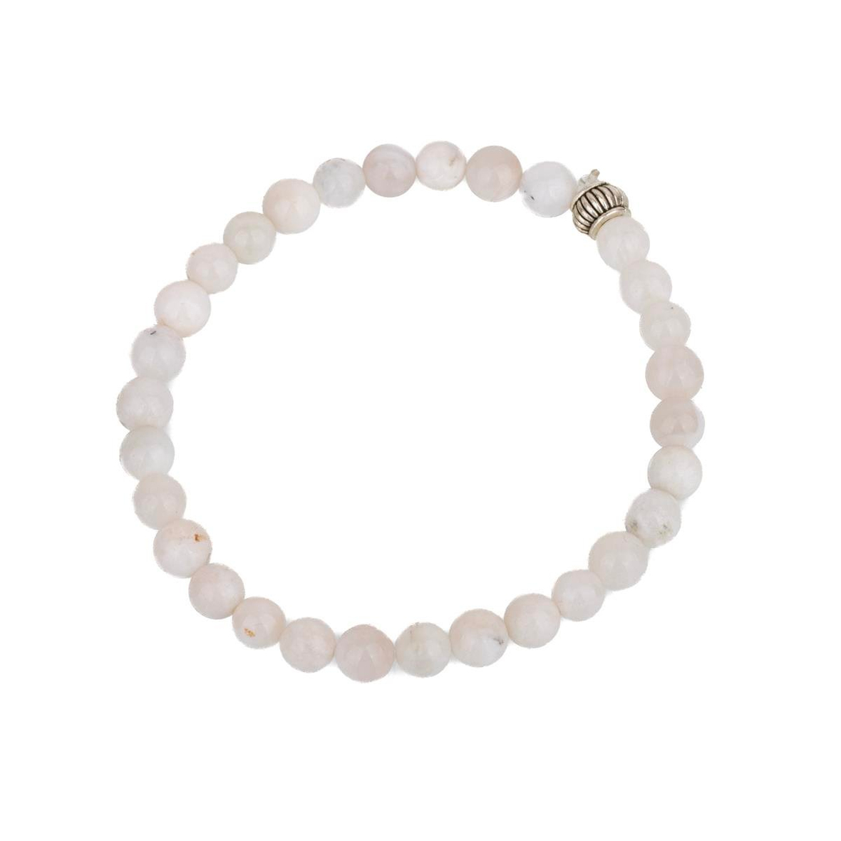 Ay Taşı Doğal Taş Bileklik (6mm Küre Kesim)