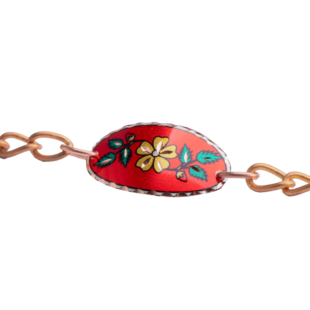 Bakır Künye Kırmızı Bileklik