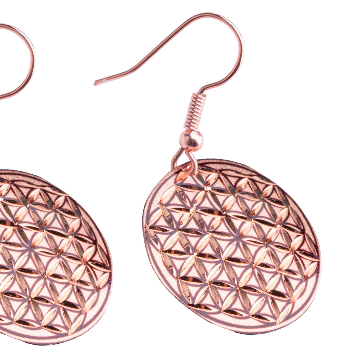 Bakır Yaşam Çiçeği Küpe