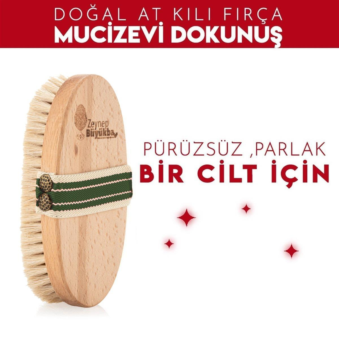 %100 Doğal Sapsız At Kılı Fırça