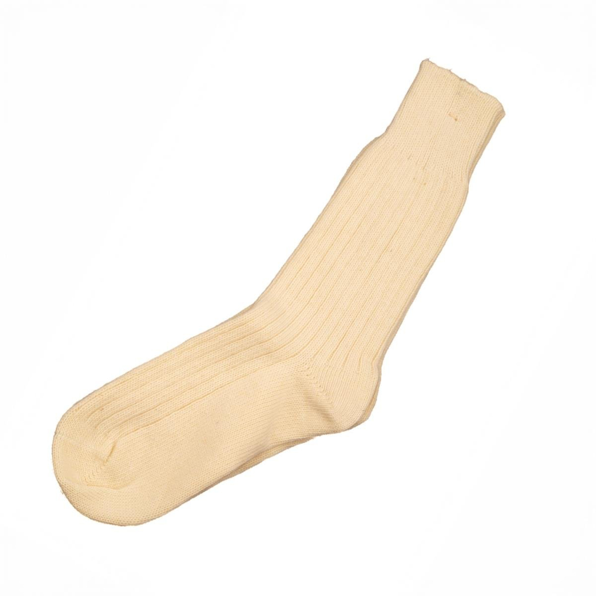 Dikişsiz Uzun Yün Çorap Beyaz