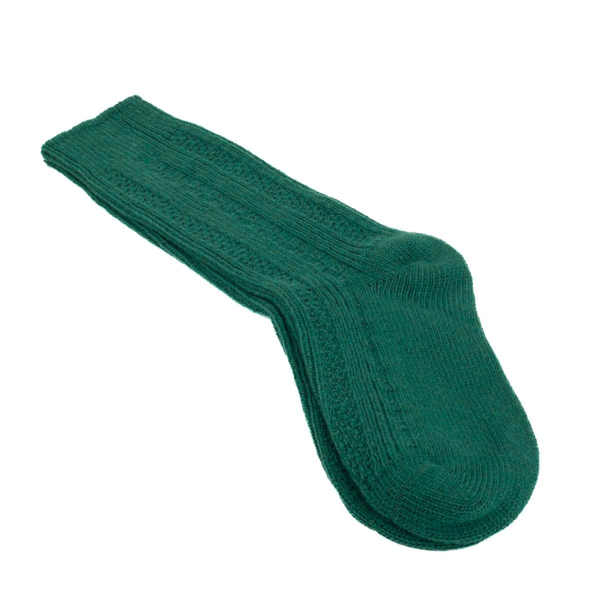 Dikişsiz Uzun Yün Çorap Yeşil