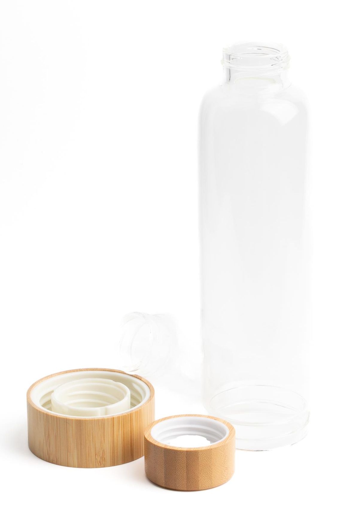 Doğal Taş Bambu Kapaklı Su Matarası