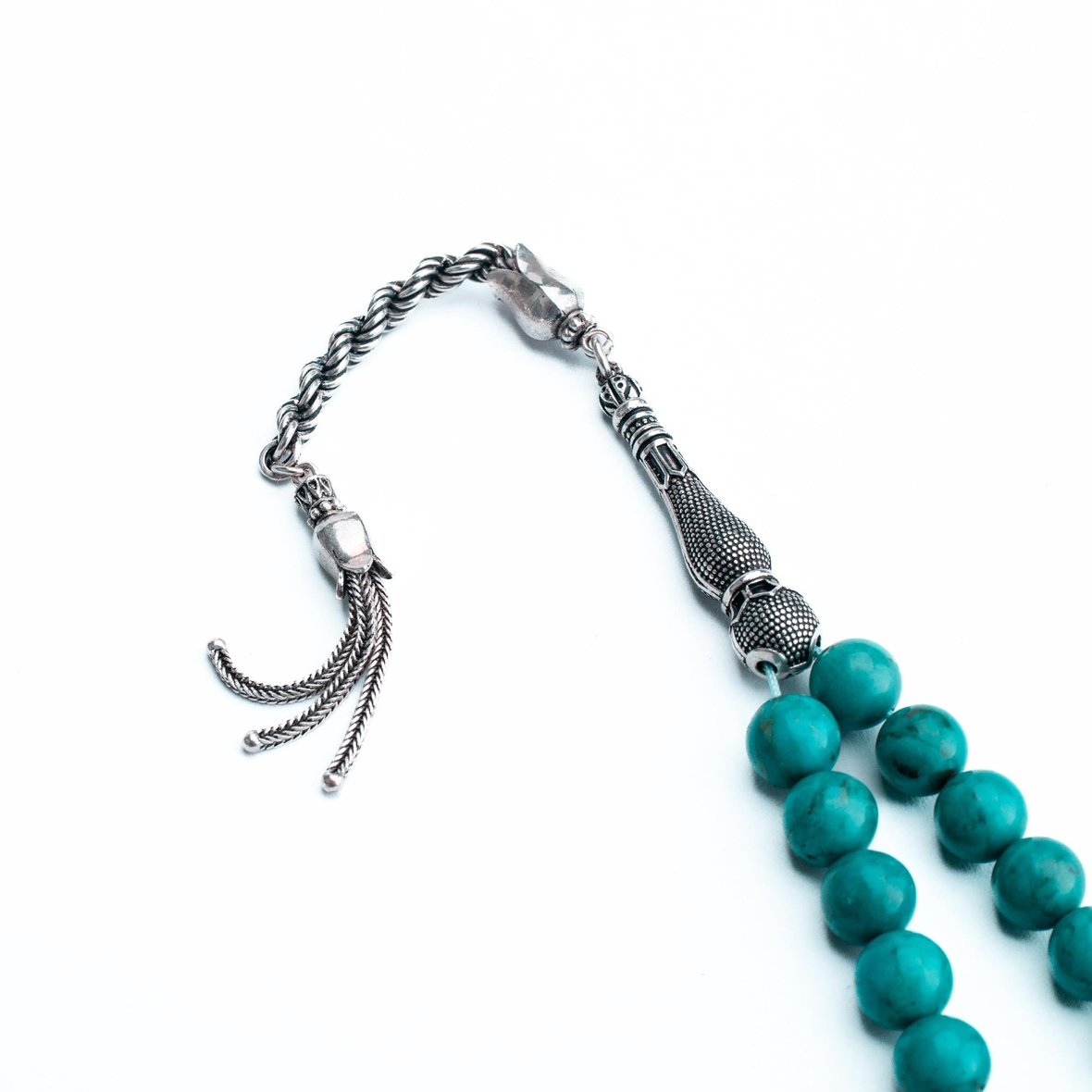 Gümüş Firuze Tesbih