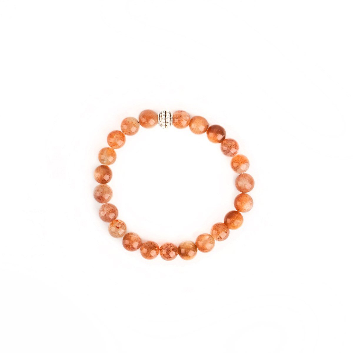 Güneş Doğal Taş Bileklik (8mm Küre Kesim)