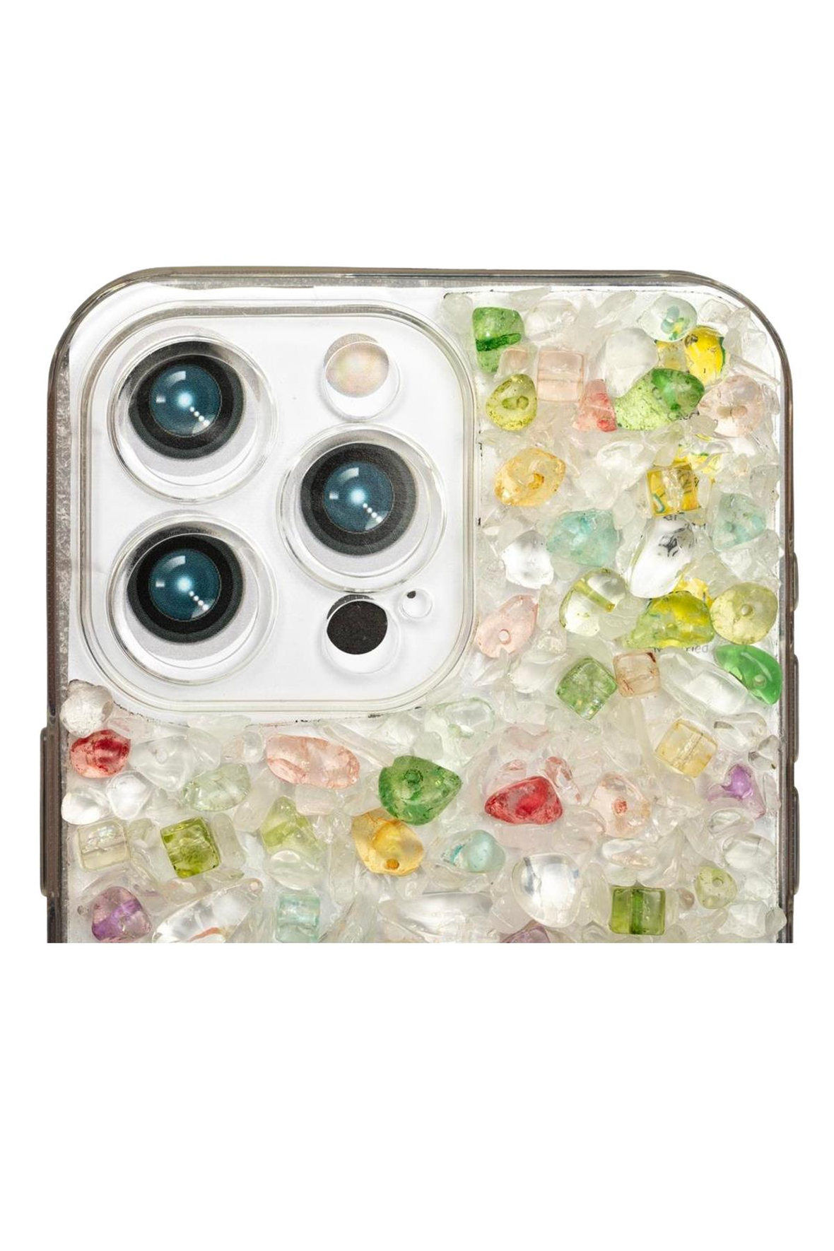 iPhone 15 Pro Max Rekli Necef-Kristal Kuvars Telefon Kılıfı