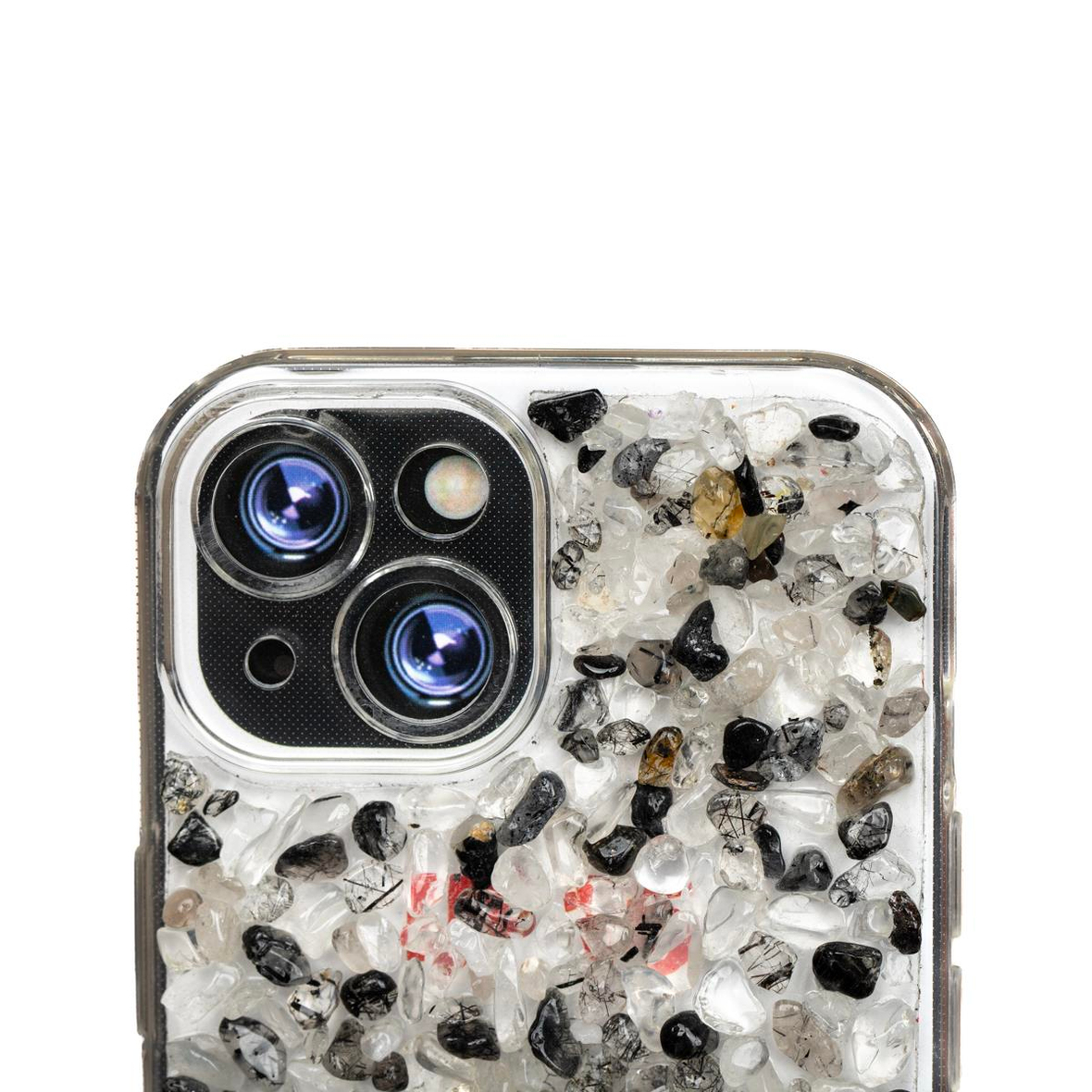 iPhone 15 Rutil Kuvars-Kristal Kuvars Telefon Kılıfı