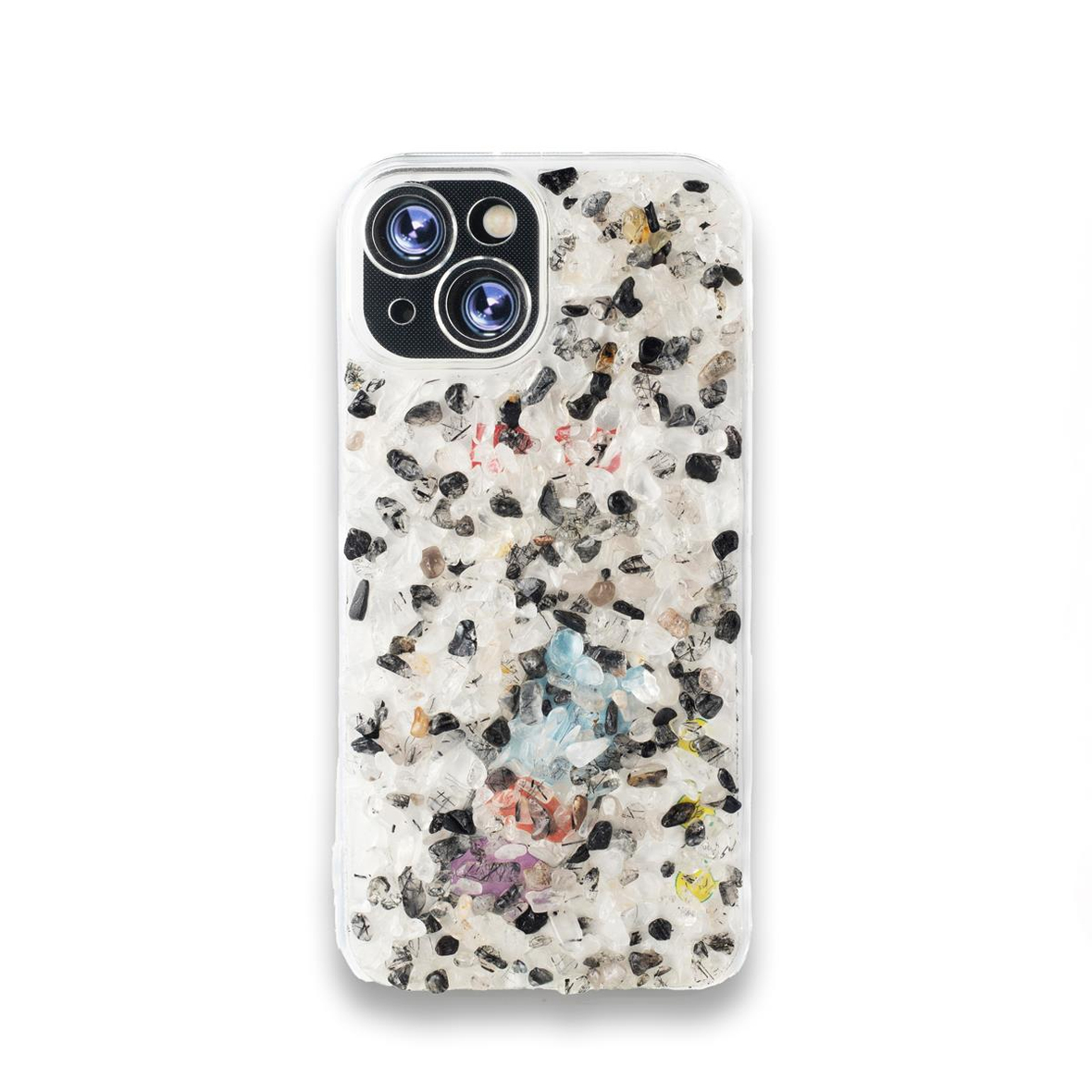 iPhone 15 Rutil Kuvars-Kristal Kuvars Telefon Kılıfı