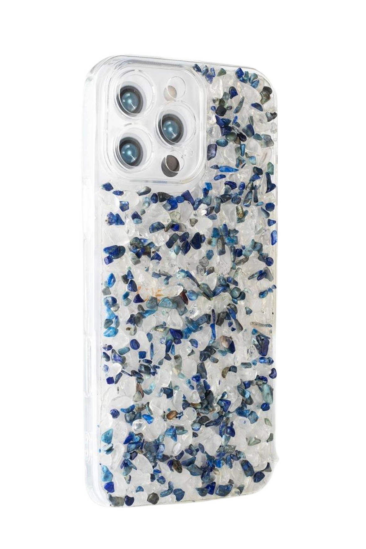 iPhone 16 Pro Max Lapis Lazulli-Kristal Kuvars Telefon Kılıfı