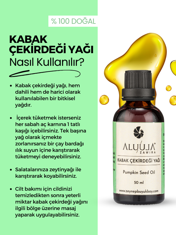 Kabak Çekirdeği Yağı 50 Ml