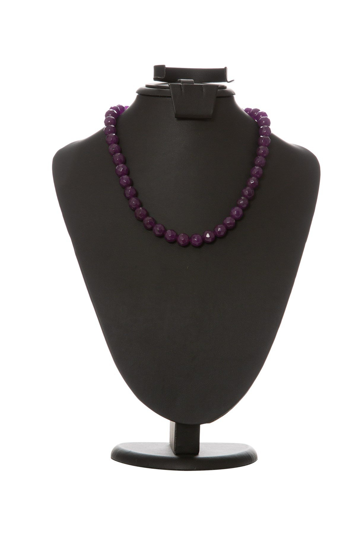 Kesme Mor Akik Kolye