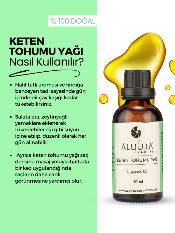 Keten Tohumu Yağı 50 Ml