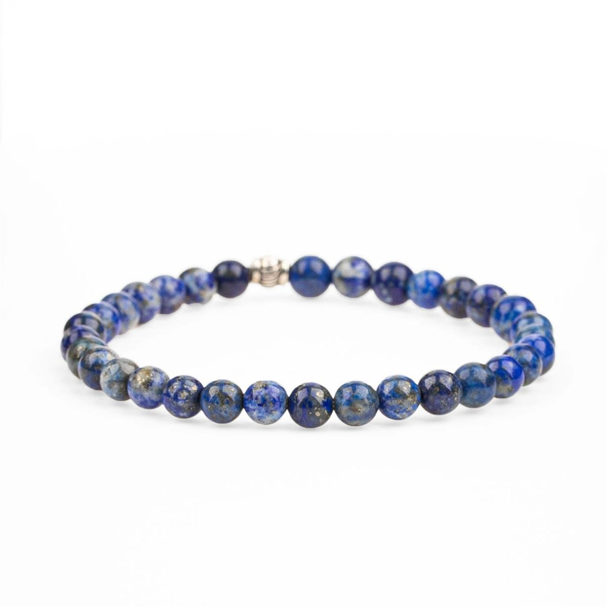 Lapis Lazuli Doğal Taş Bileklik (6mm Küre Kesim)