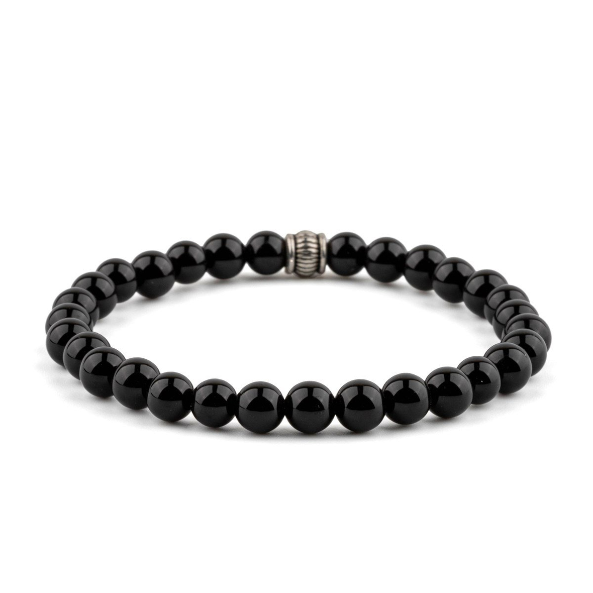 Oniks Doğal Taş Bileklik (6mm Küre Kesim)