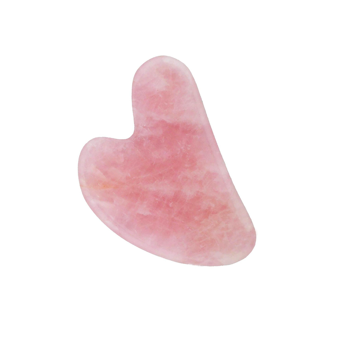 Pembe Kuvars Doğal Taş Gua Sha Yüz Masaj Taşı