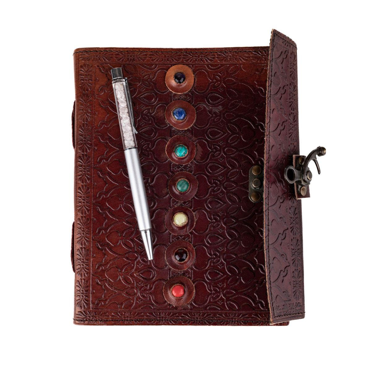 Pembe Kuvars Doğal Taşlı Tükenmez Kalem