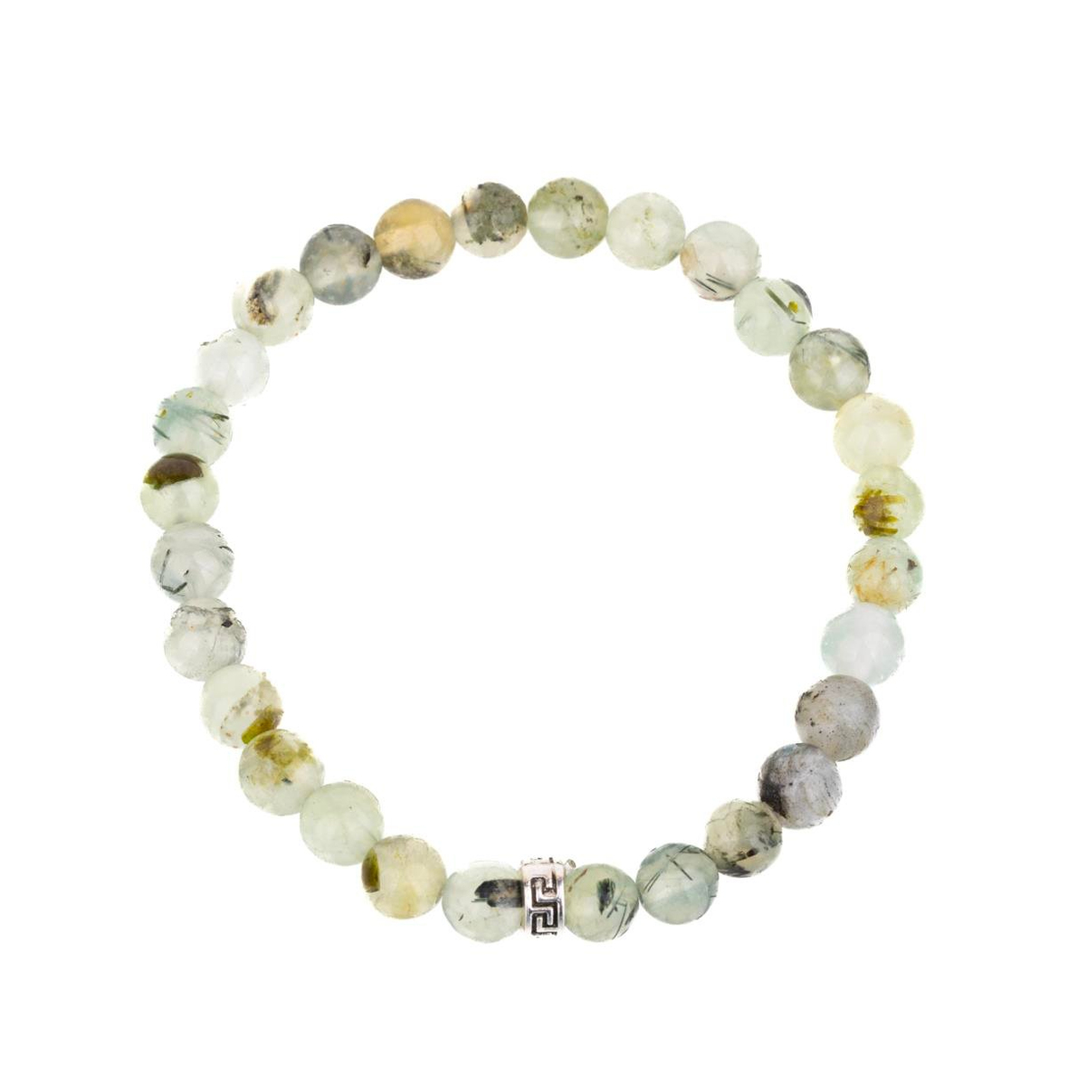 Prehnite Doğal Taş Bileklik (8mm Küre Kesim)