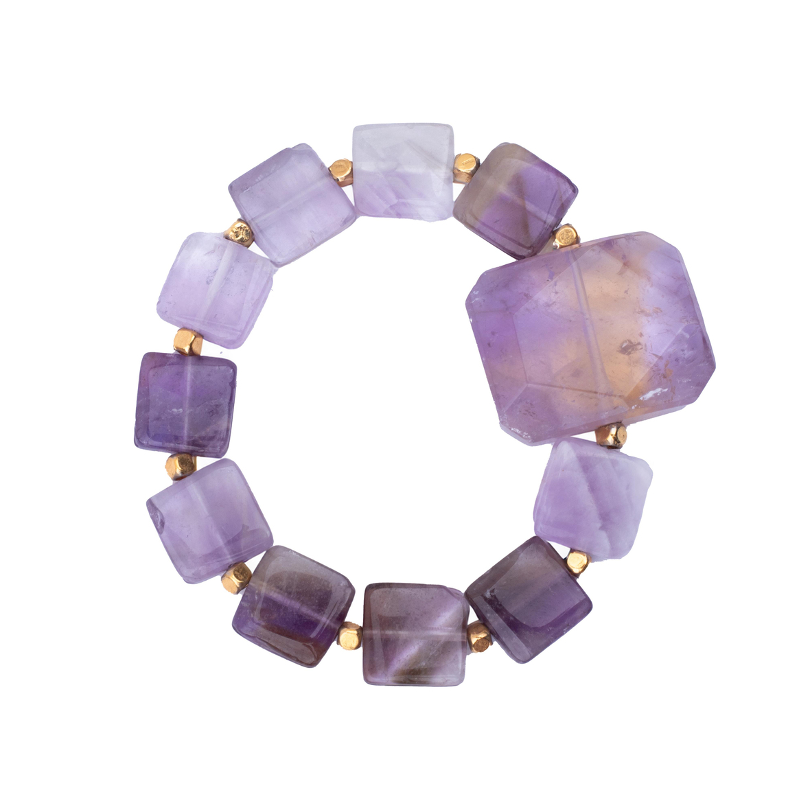 Ruhun Işıltısı Ametist Doğal Taş Bileklik