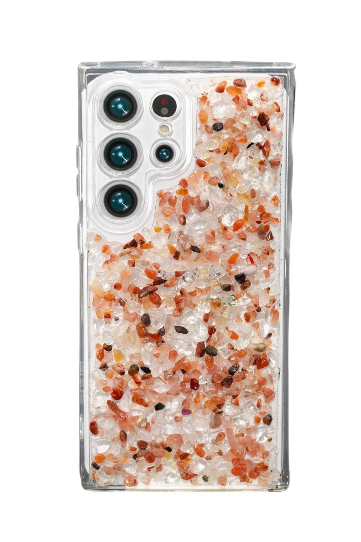 Samsung Galaxy S23 Ultra Akik-Kristal Kuvars Telefon Kılıfı