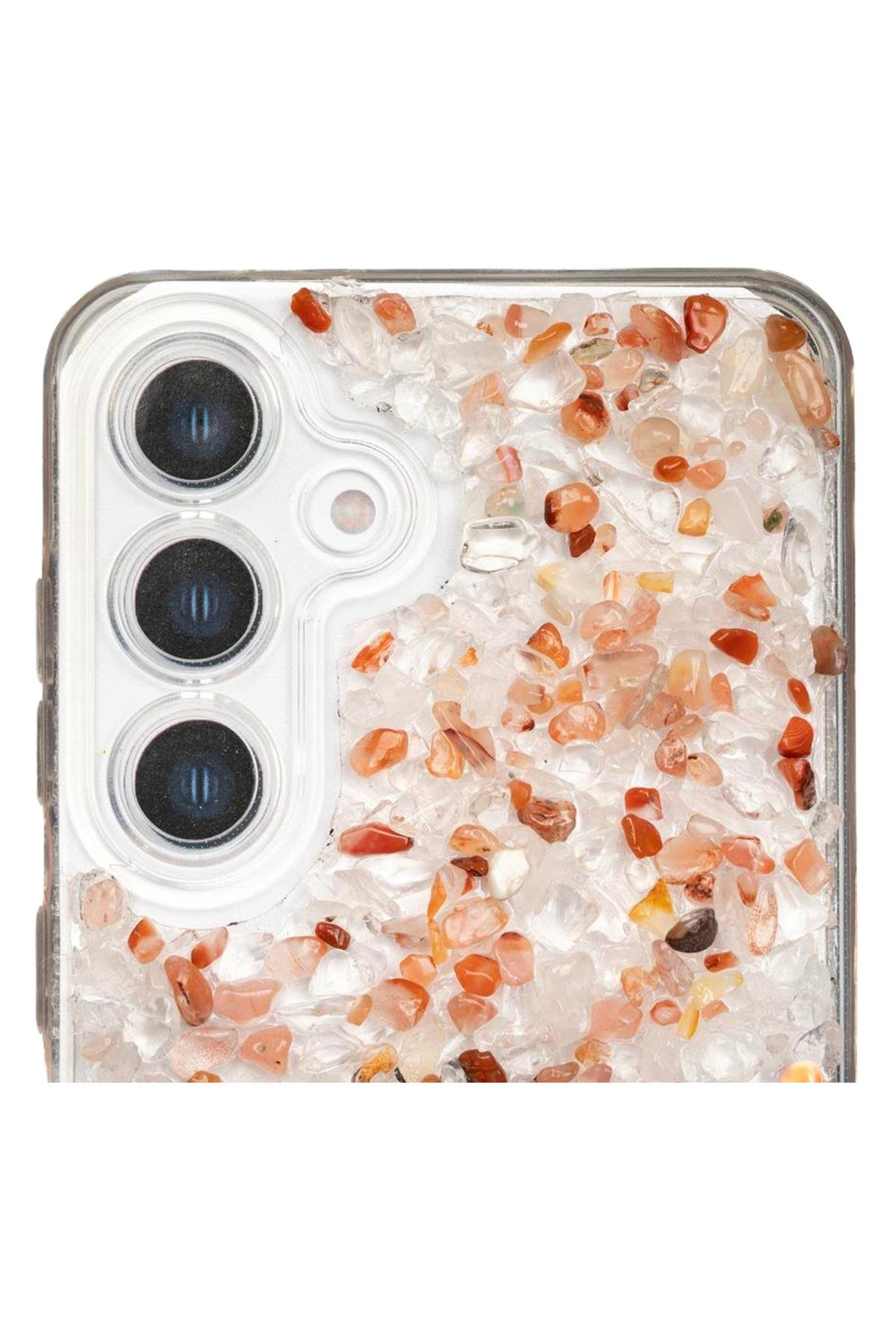 Samsung Galaxy S24 Akik-Kristal Kuvars Telefon Kılıfı