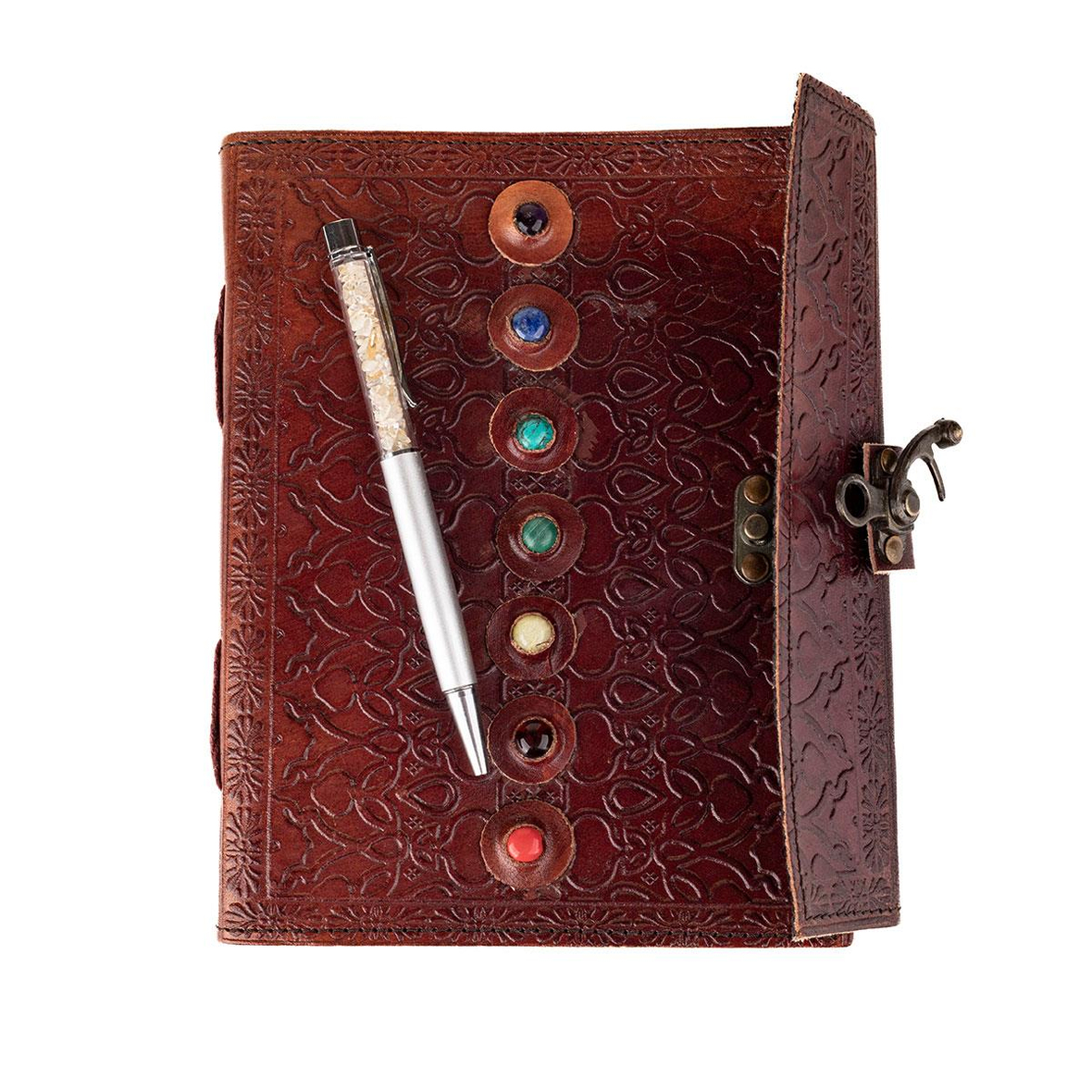 Sitrin Doğal Taşlı Tükenmez Kalem