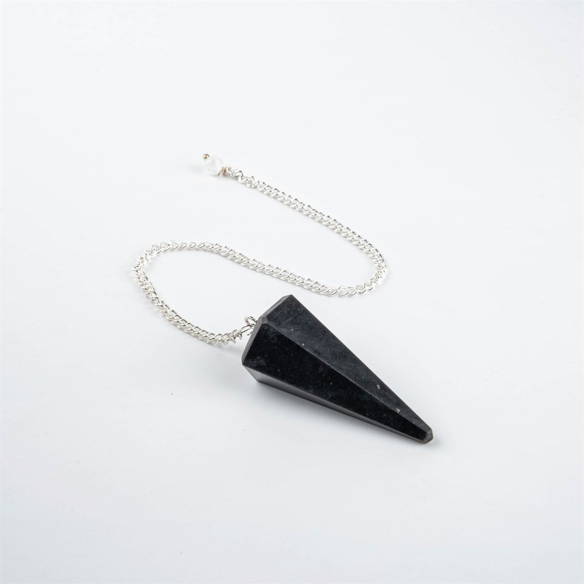 Sungit Doğal Taş Piramit Pandül