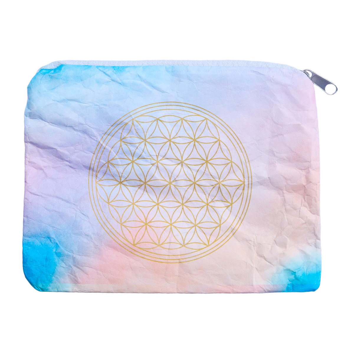 Yaşam Çiçeği Desenli Geri Dönüşümlü, Yırtılmaz Ve Su Geçirmez - Cüzdan 1