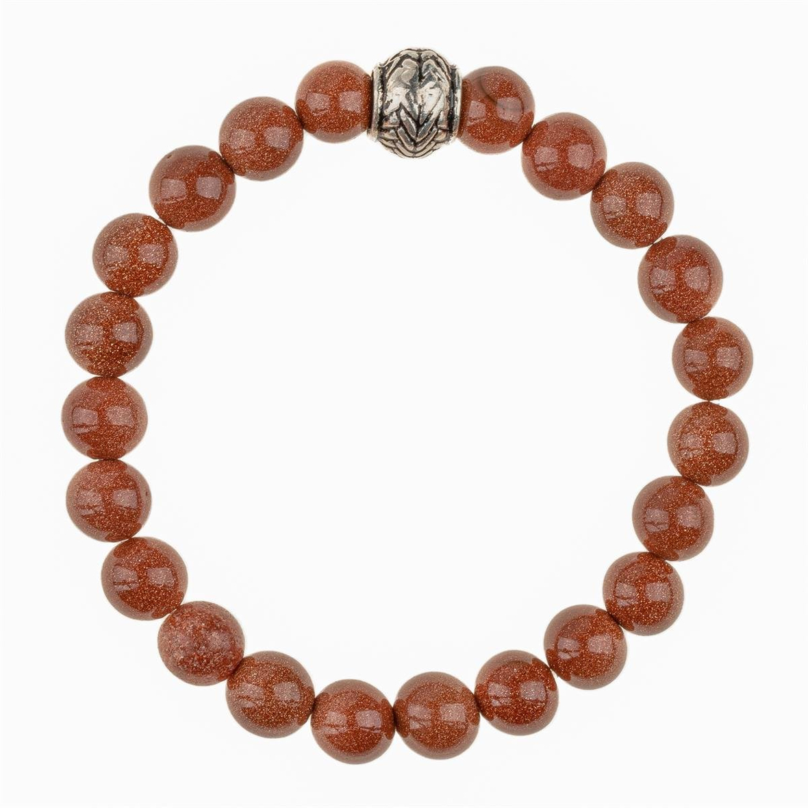 Yıldız Doğal Taş Bileklik (8mm Küre Kesim)