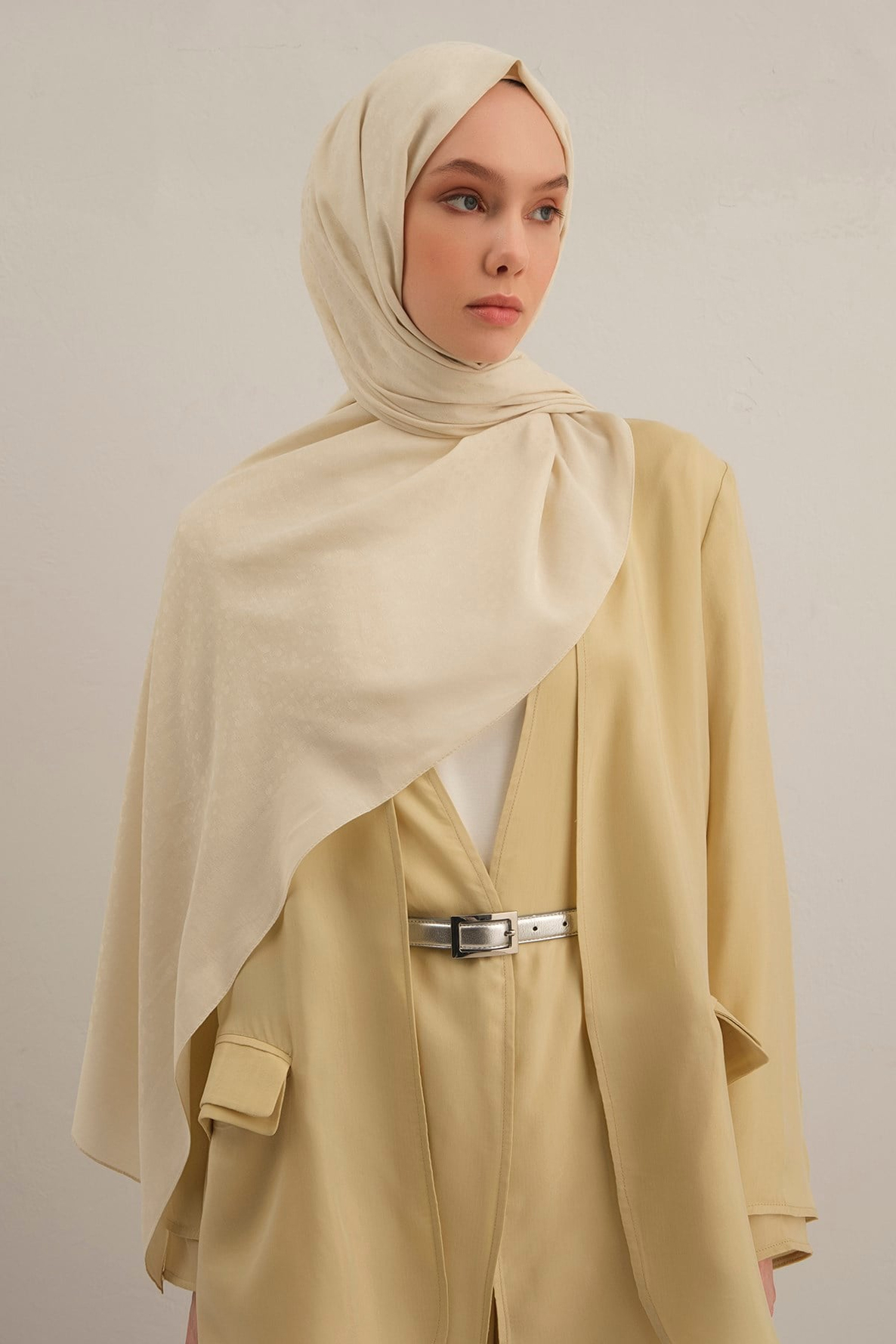 Armine Damla Desen Bambu Cotton Şal 07
