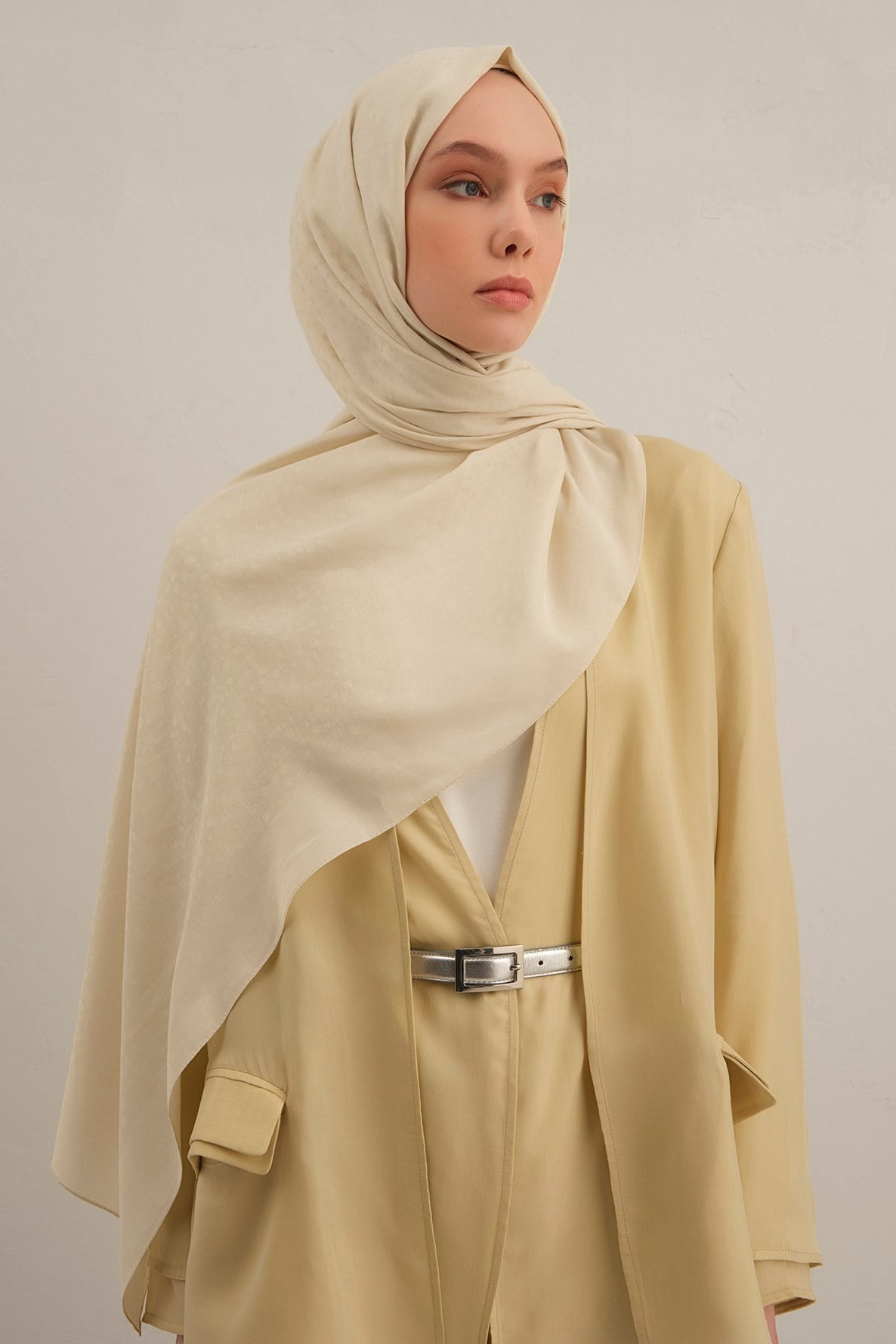 Armine Damla Desen Bambu Cotton Şal 07