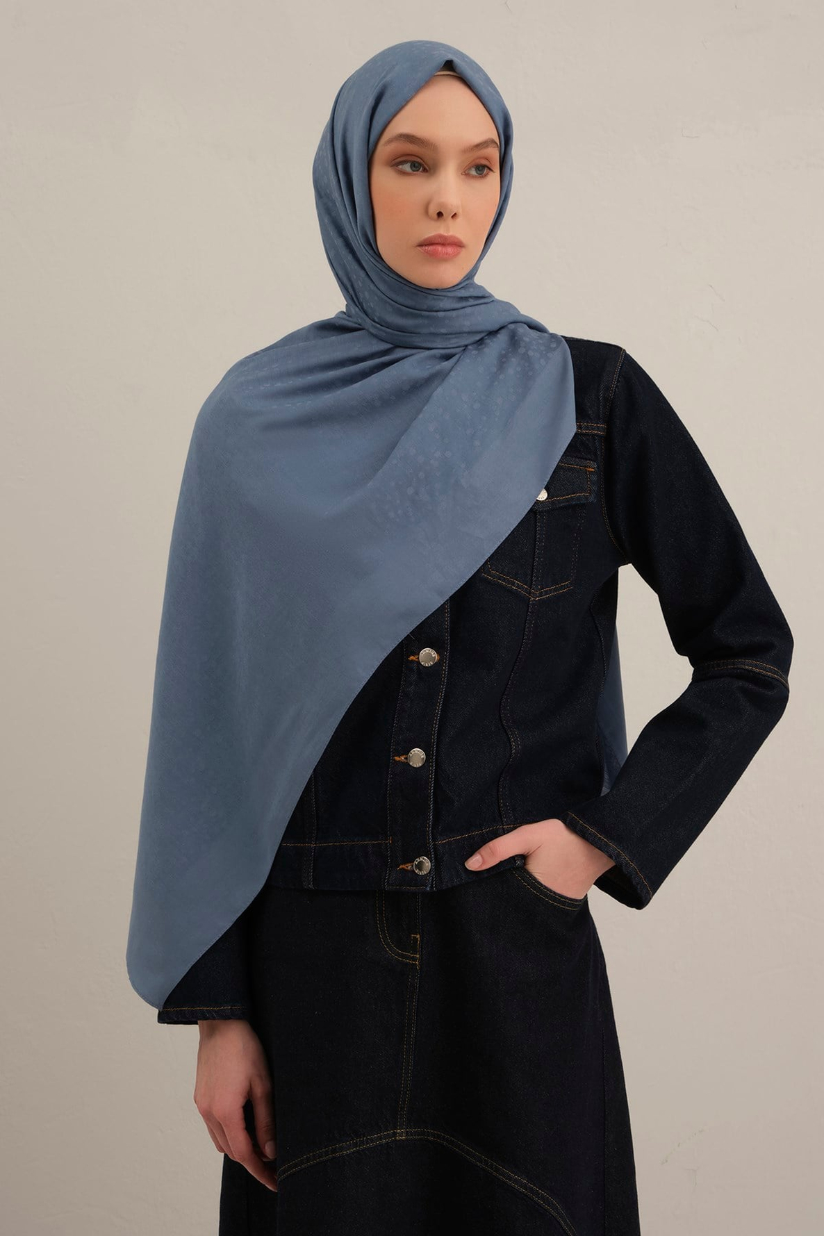 Armine Damla Desen Bambu Cotton Şal 26