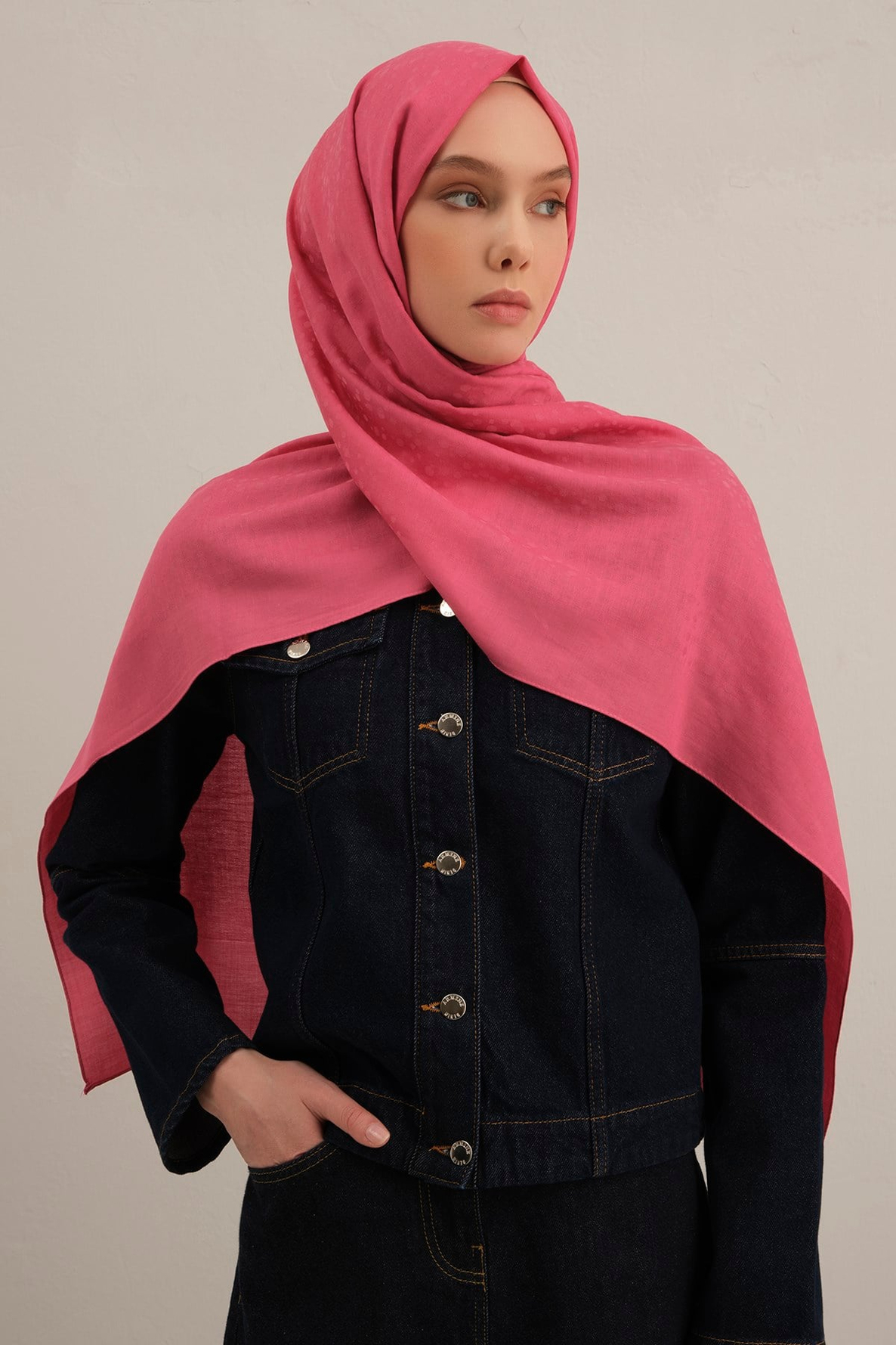 Armine Damla Desen Bambu Cotton Şal 37