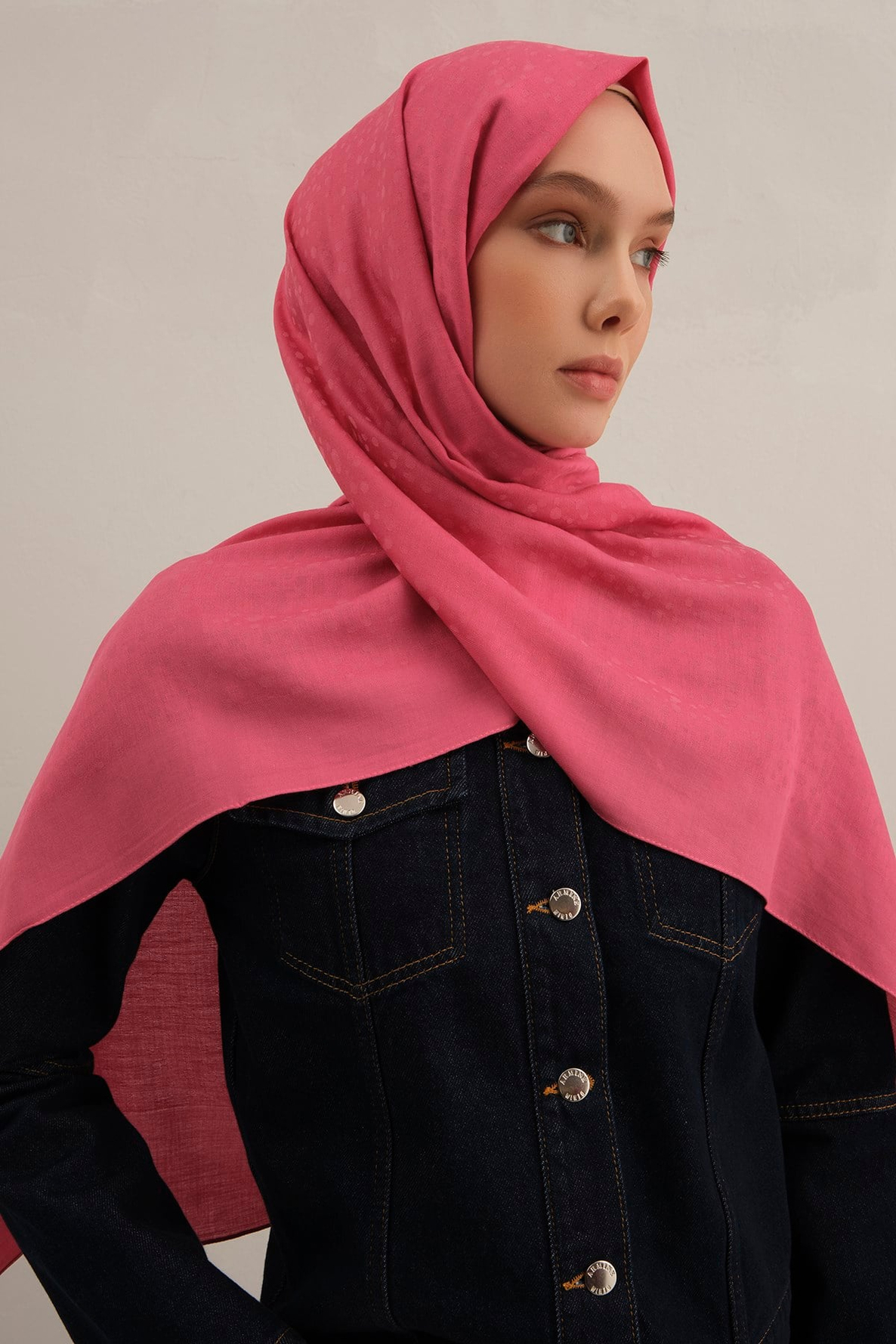 Armine Damla Desen Bambu Cotton Şal 37