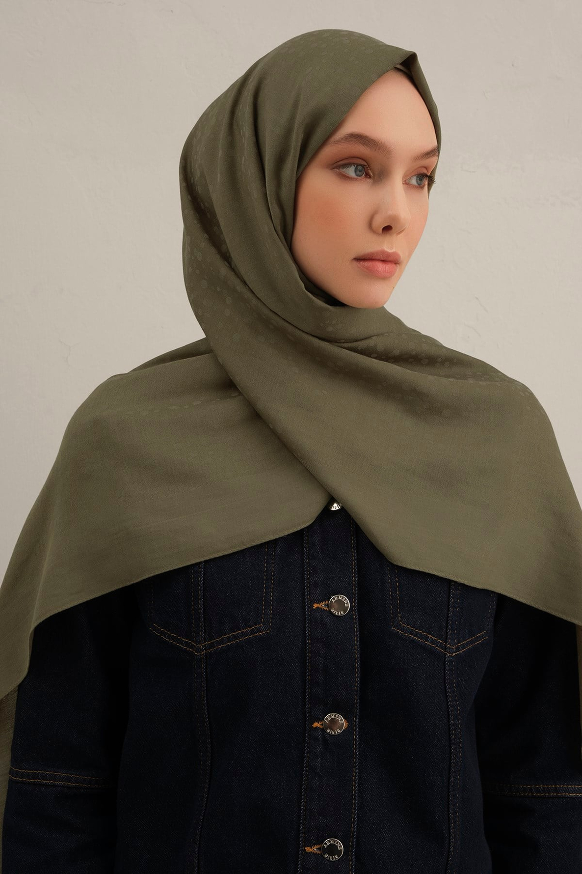 Armine Damla Desen Bambu Cotton Şal 49