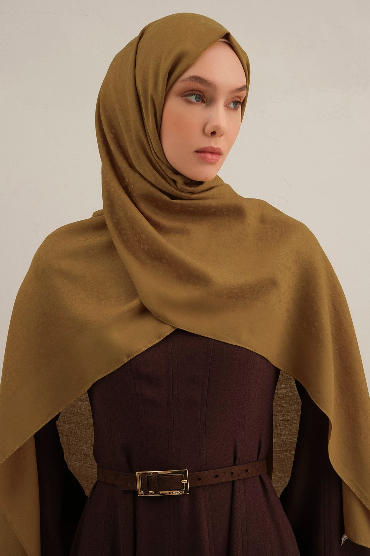 Armine Damla Desen Bambu Cotton Şal 71