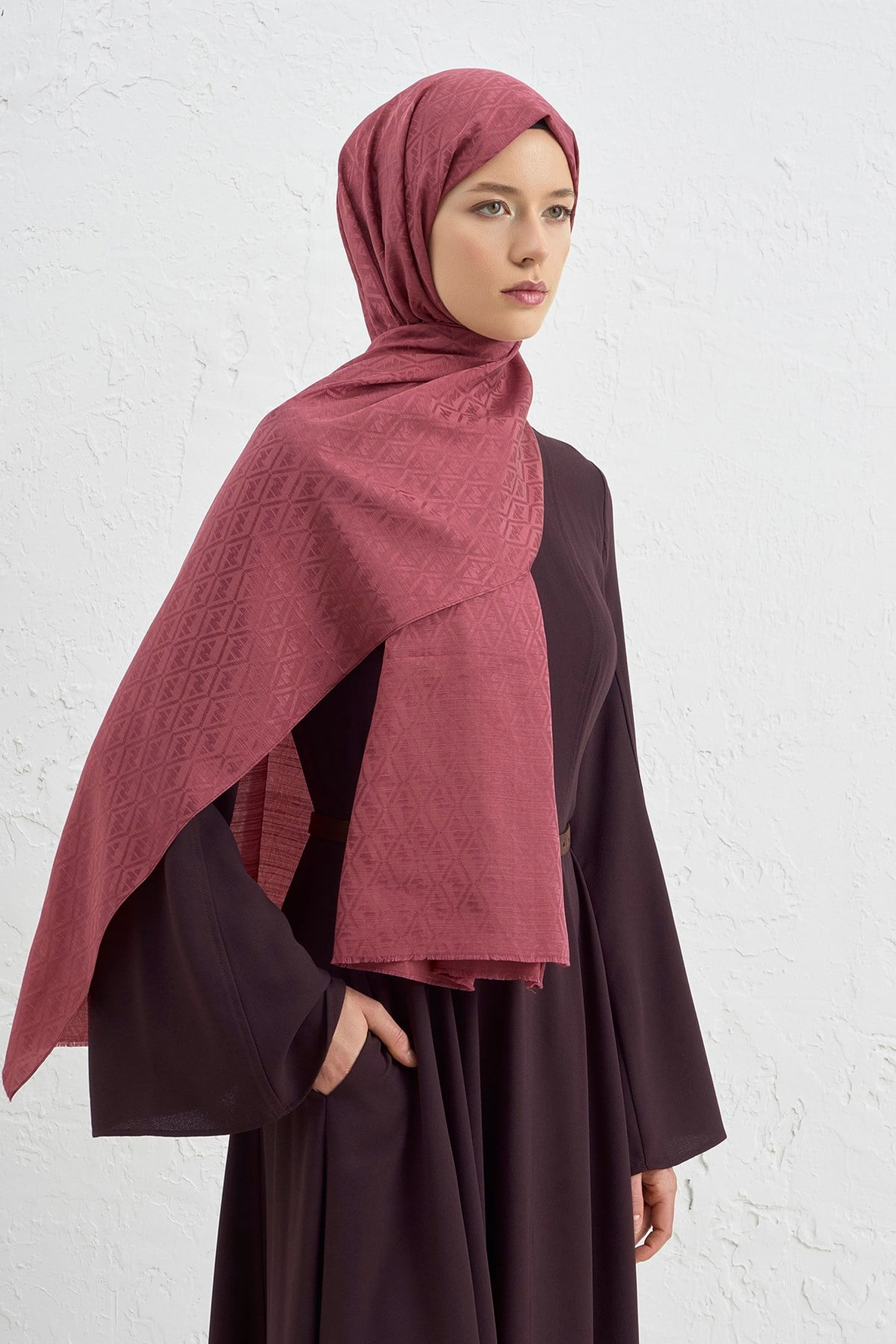 Armine Elegance İpek Pamuk Monogram Şal 32