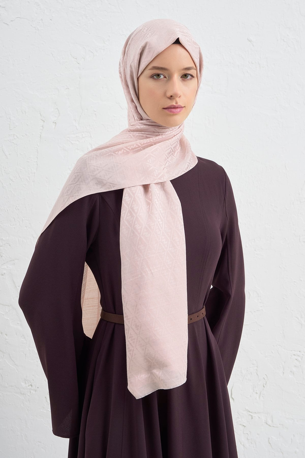 Armine Elegance İpek Pamuk Monogram Şal 39