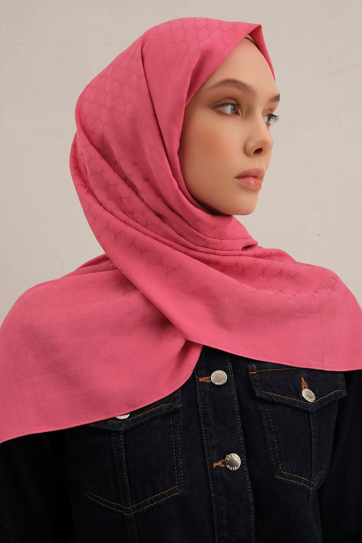 Armine Link Desen Bambu Cotton Şal 37