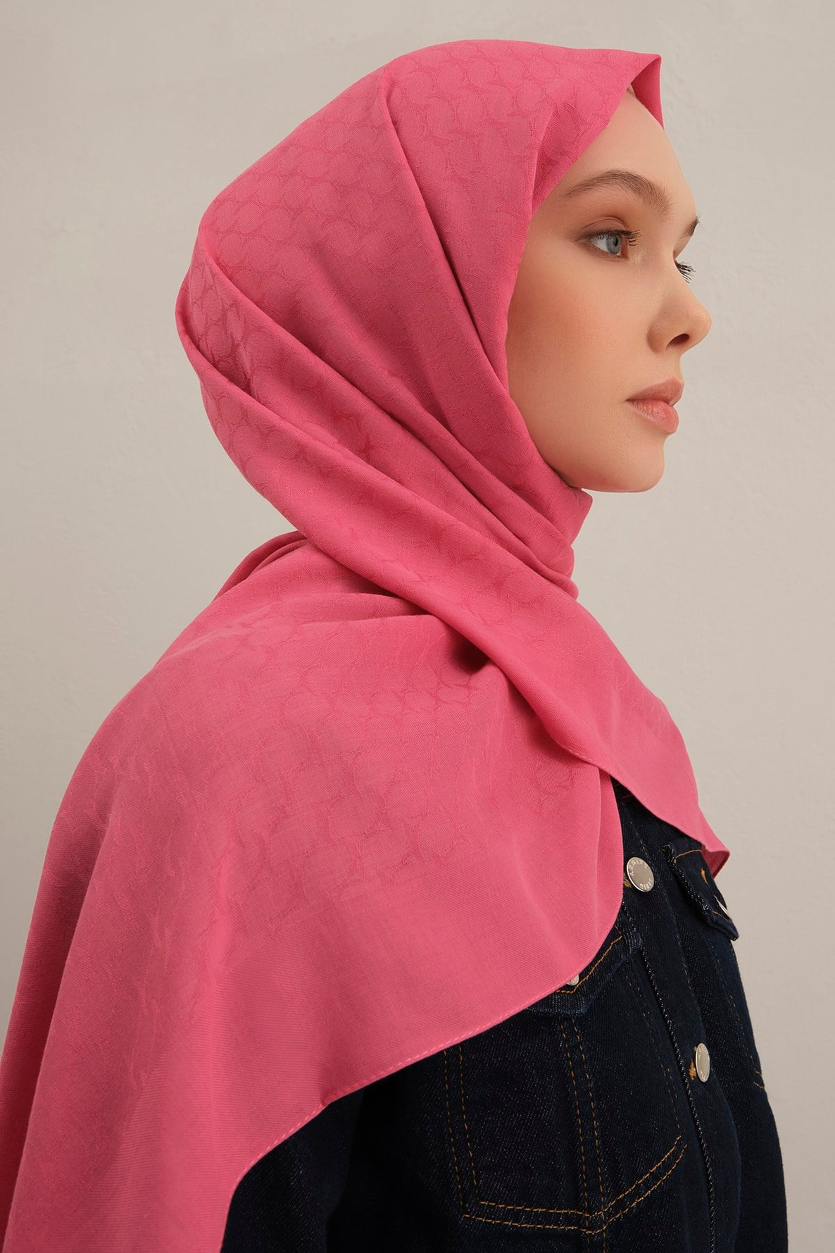 Armine Link Desen Bambu Cotton Şal 37